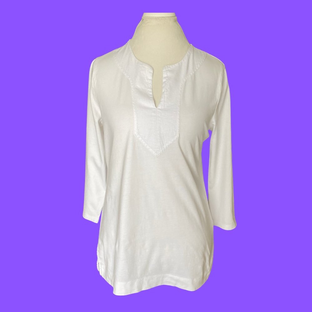 LAUREN by Ralph Lauren Cotton Tunic Top